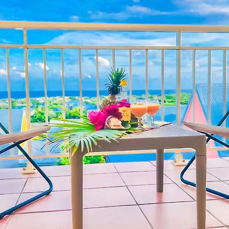Magnifique Appartement Fleurs Caraibes - 6 Personnes En Residence Avec Piscine Privee - Sainte Anne Exterior photo