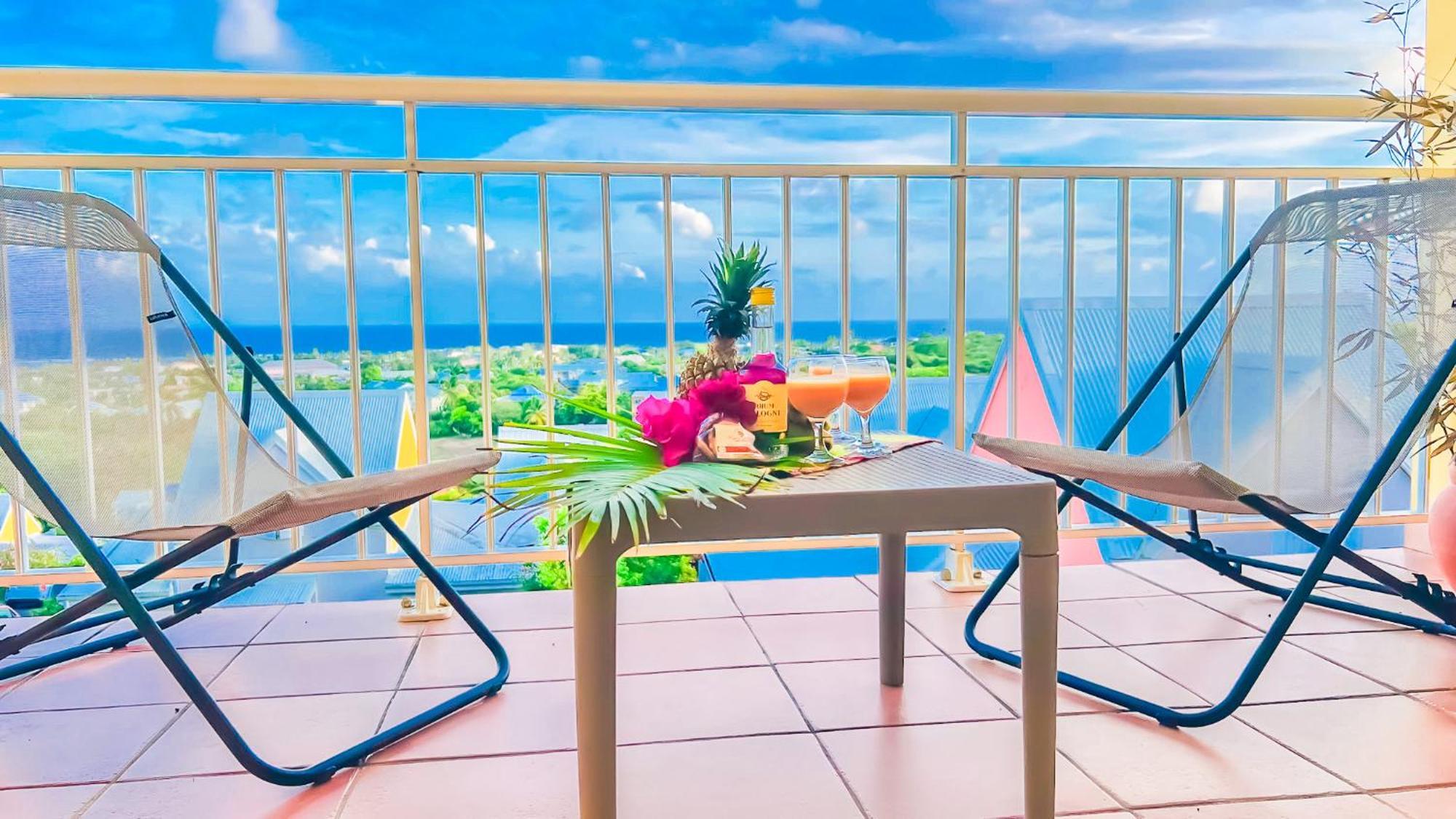 Magnifique Appartement Fleurs Caraibes - 6 Personnes En Residence Avec Piscine Privee - Sainte Anne Exterior photo